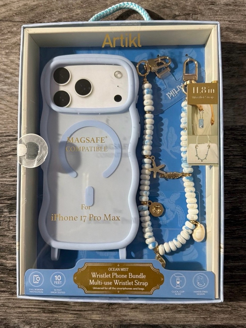 Artikl Ocean Mist Wristlet Phone Bundle – iPhone 17 Pro Max